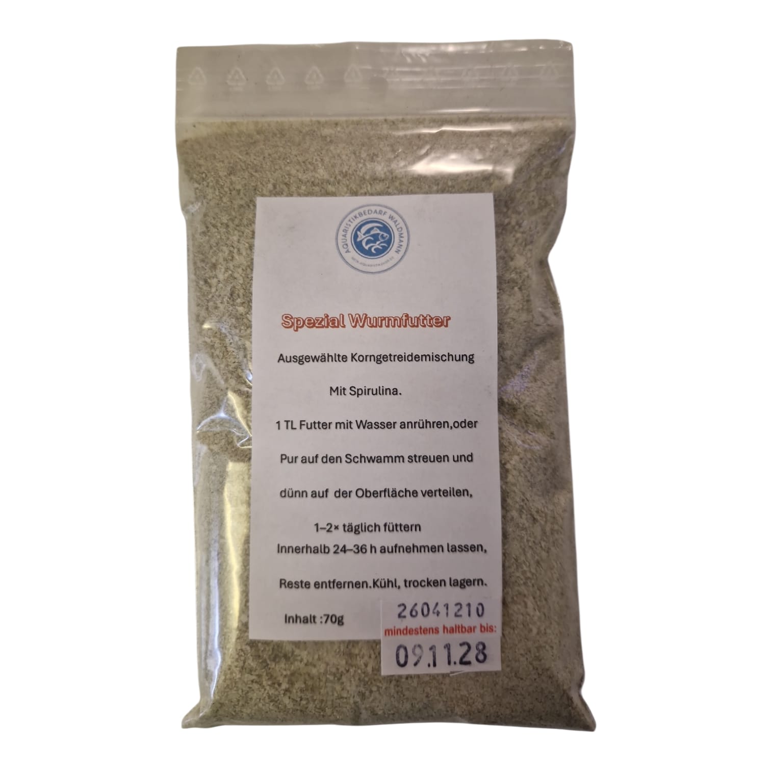 Wurmfutter - für israelische Tubifex