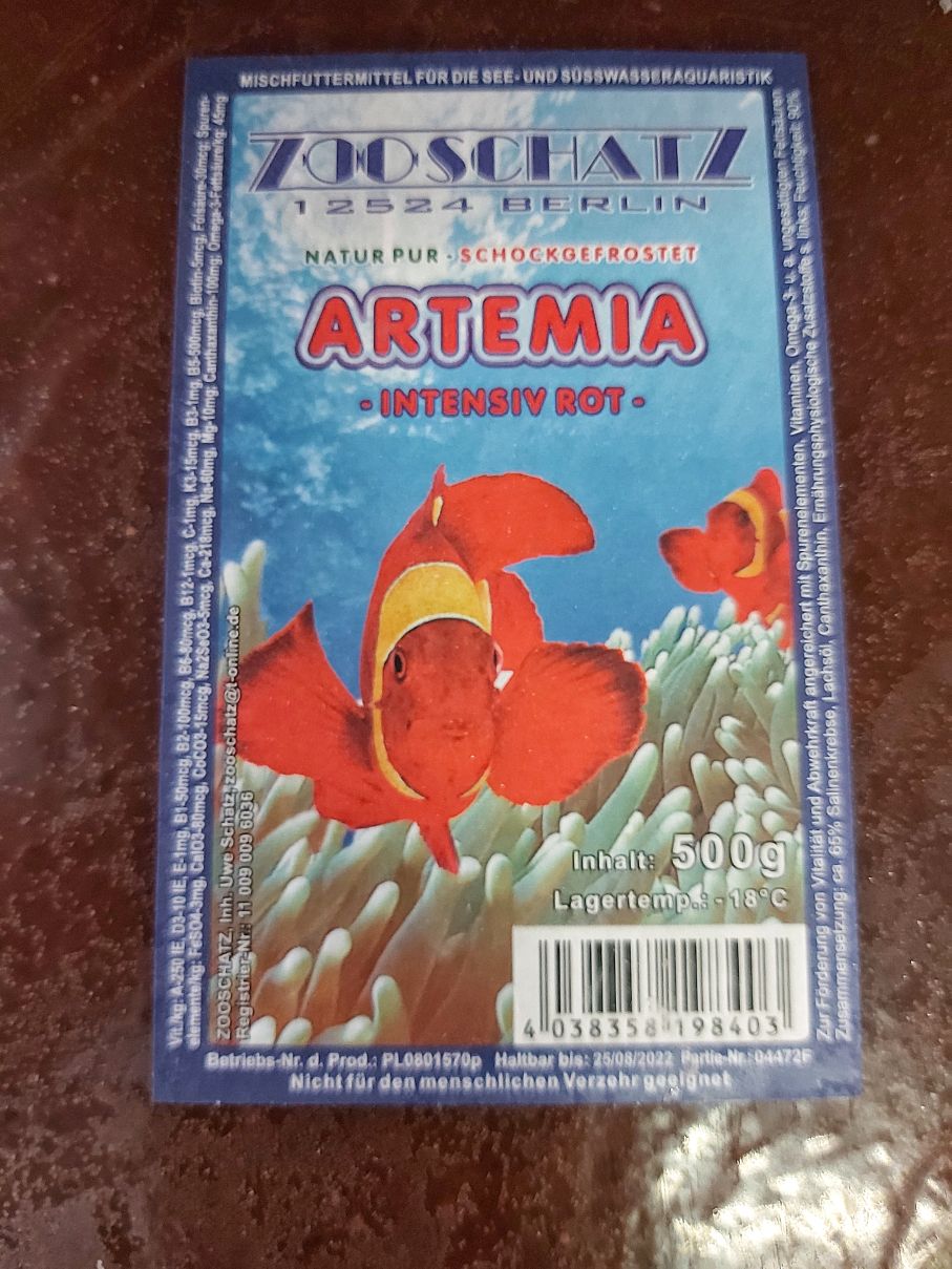 Artemia intensiv rot