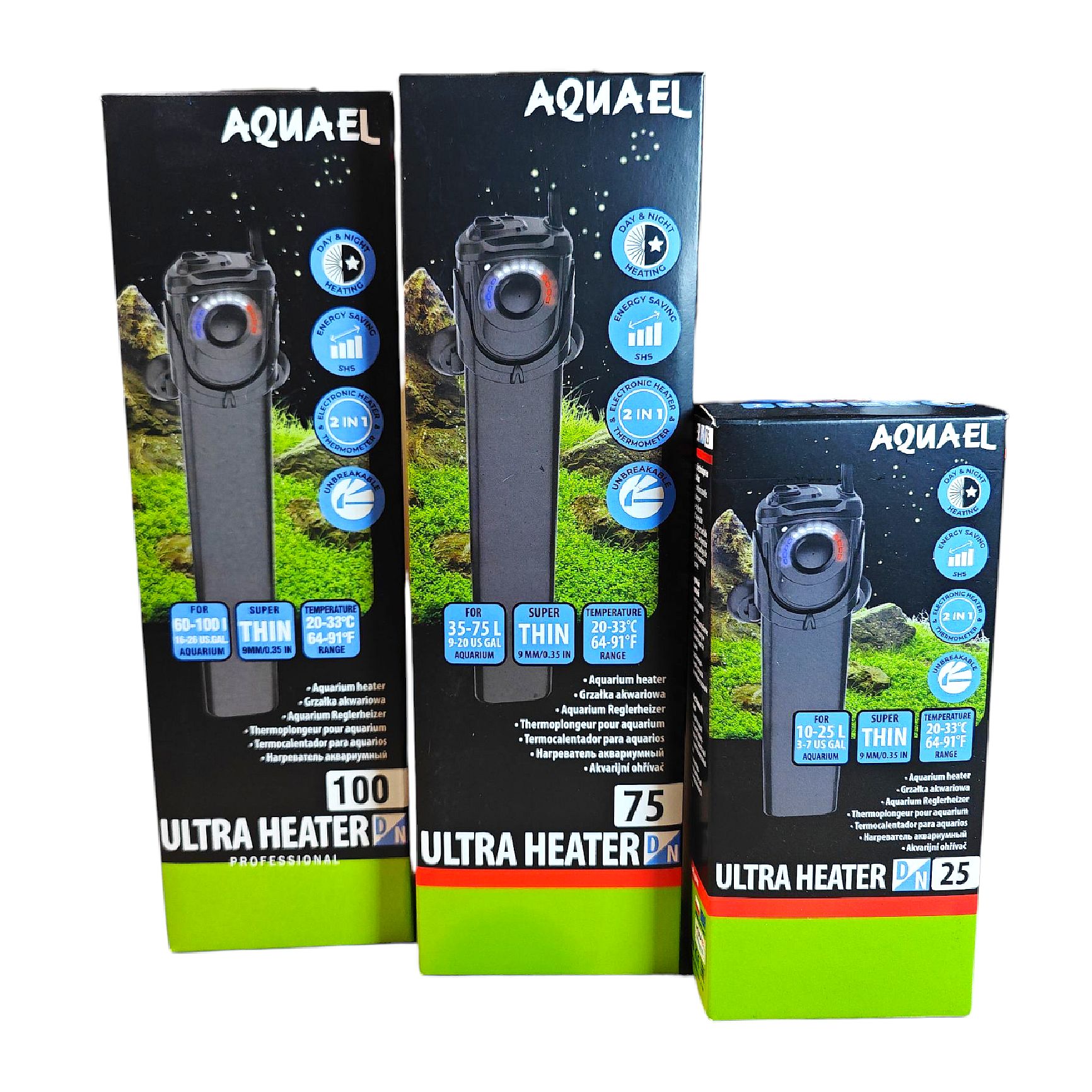 Aquael Ultra Heater Tag & Nacht
